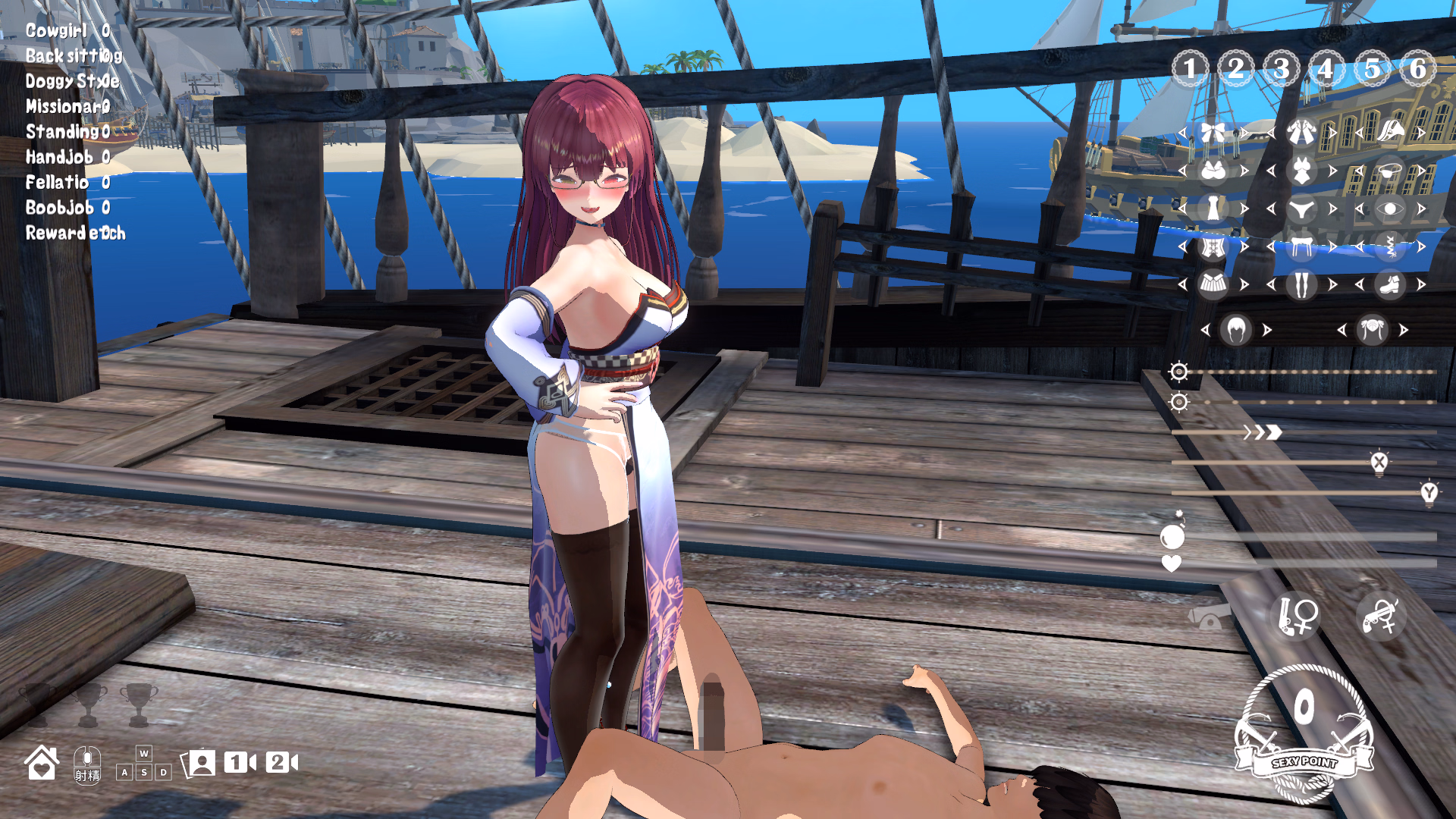 Unity Completed Sailing! I Want to Fuck the Big-Breasted Captain of My Dreams! [Final] [MofuMofuGames]