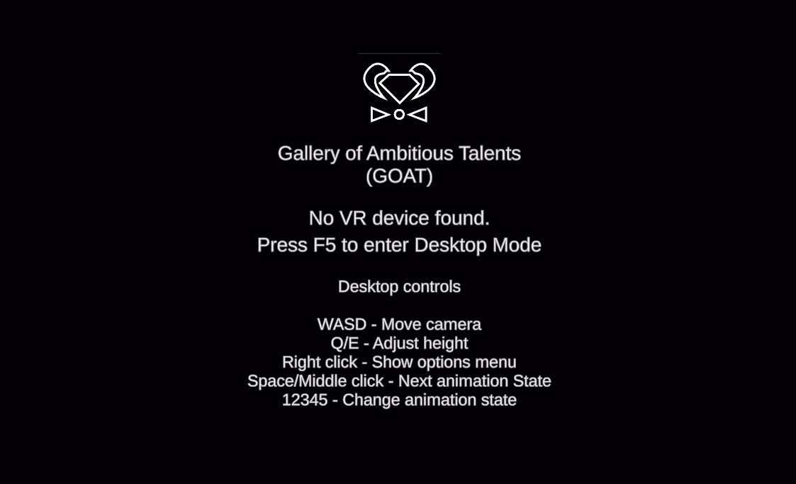 Unity Gallery of Ambitious Talents [v2.6] [GOAT VR]
