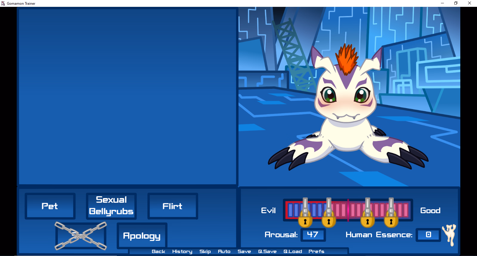 VN Ren'Py Gomamon Trainer [v0.80] [Towan-Games-Studio]