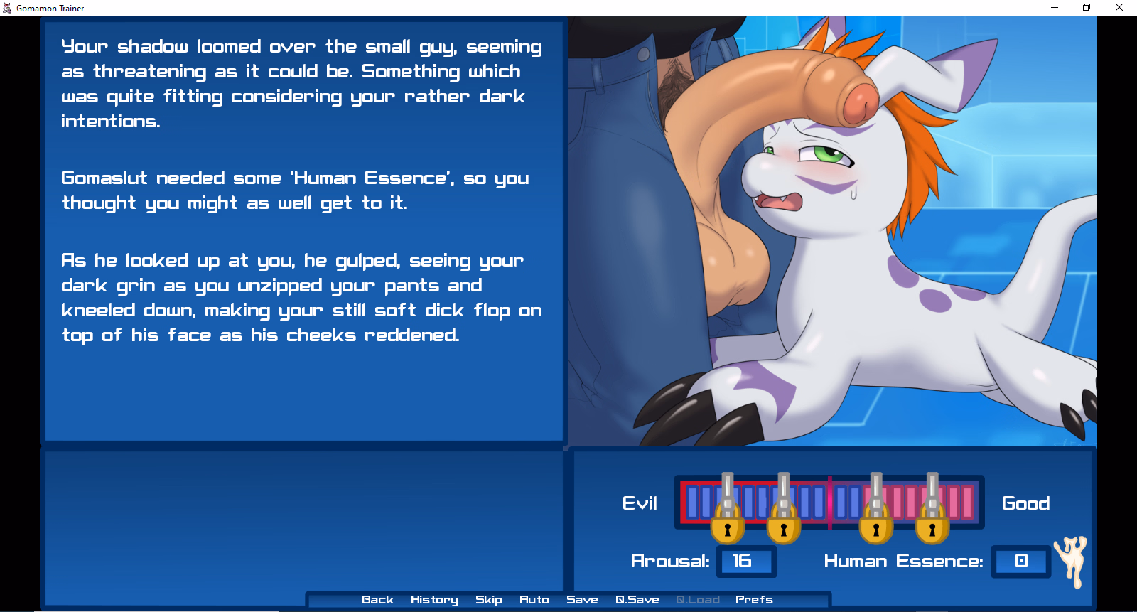 VN Ren'Py Gomamon Trainer [v0.80] [Towan-Games-Studio]