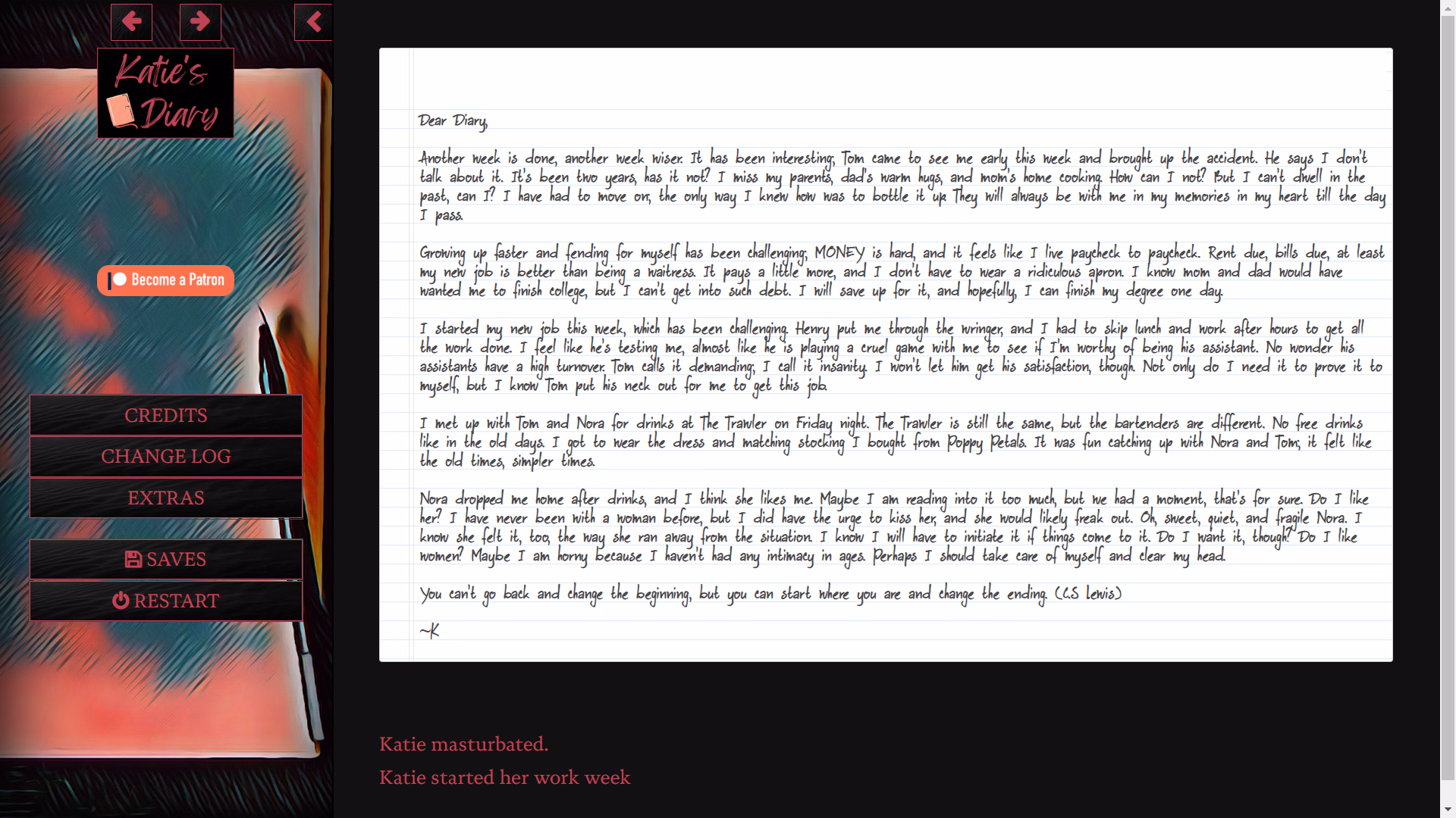 HTML Abandoned Katie's Diary [Ch. 4 ] [Skylar Reign]