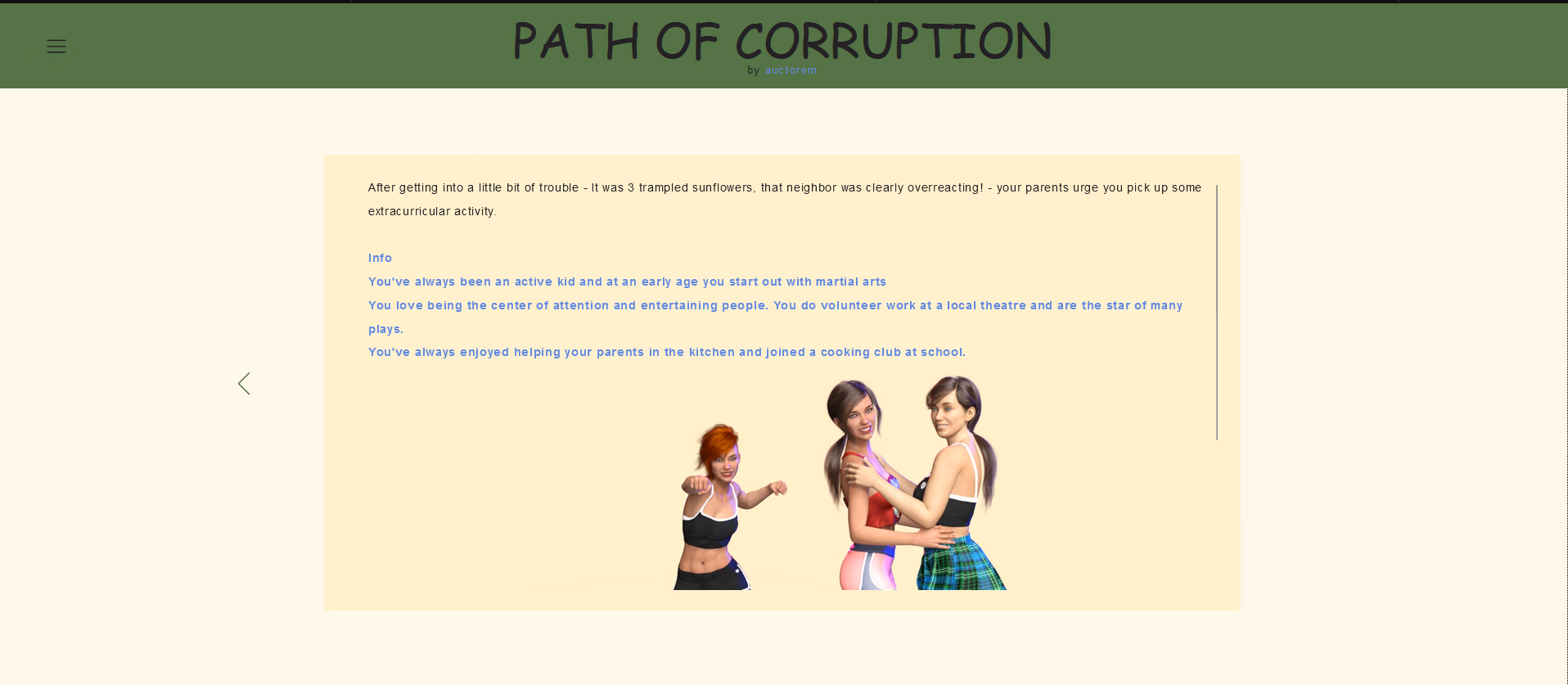HTML Abandoned Path of Corruption [v0.16] [Auctorem]