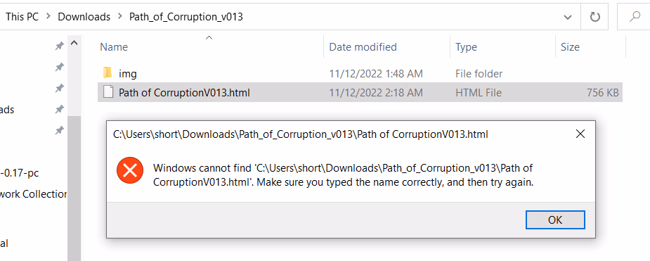 HTML Abandoned Path of Corruption [v0.16] [Auctorem]