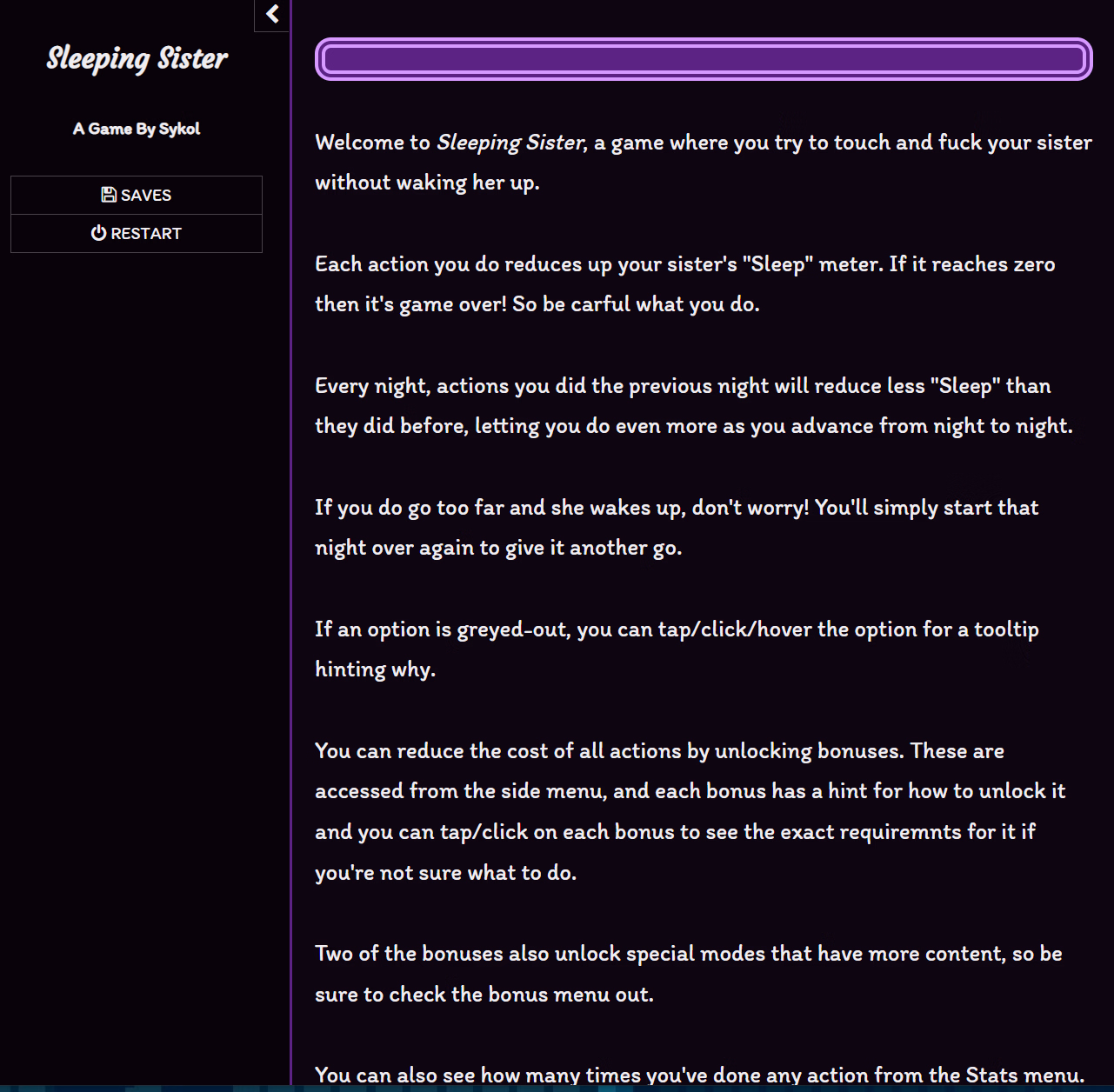 HTML Completed Sleeping Sister [Final] [Sykol]