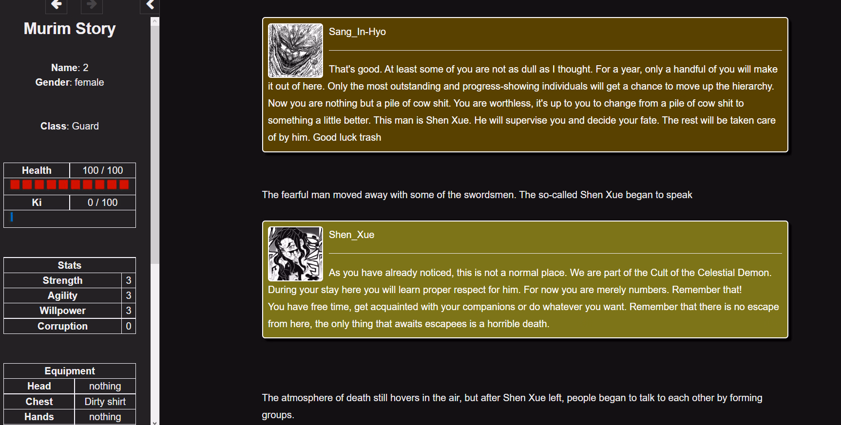 HTML Abandoned Murim Story [v0.02a (rework)] [liptor]