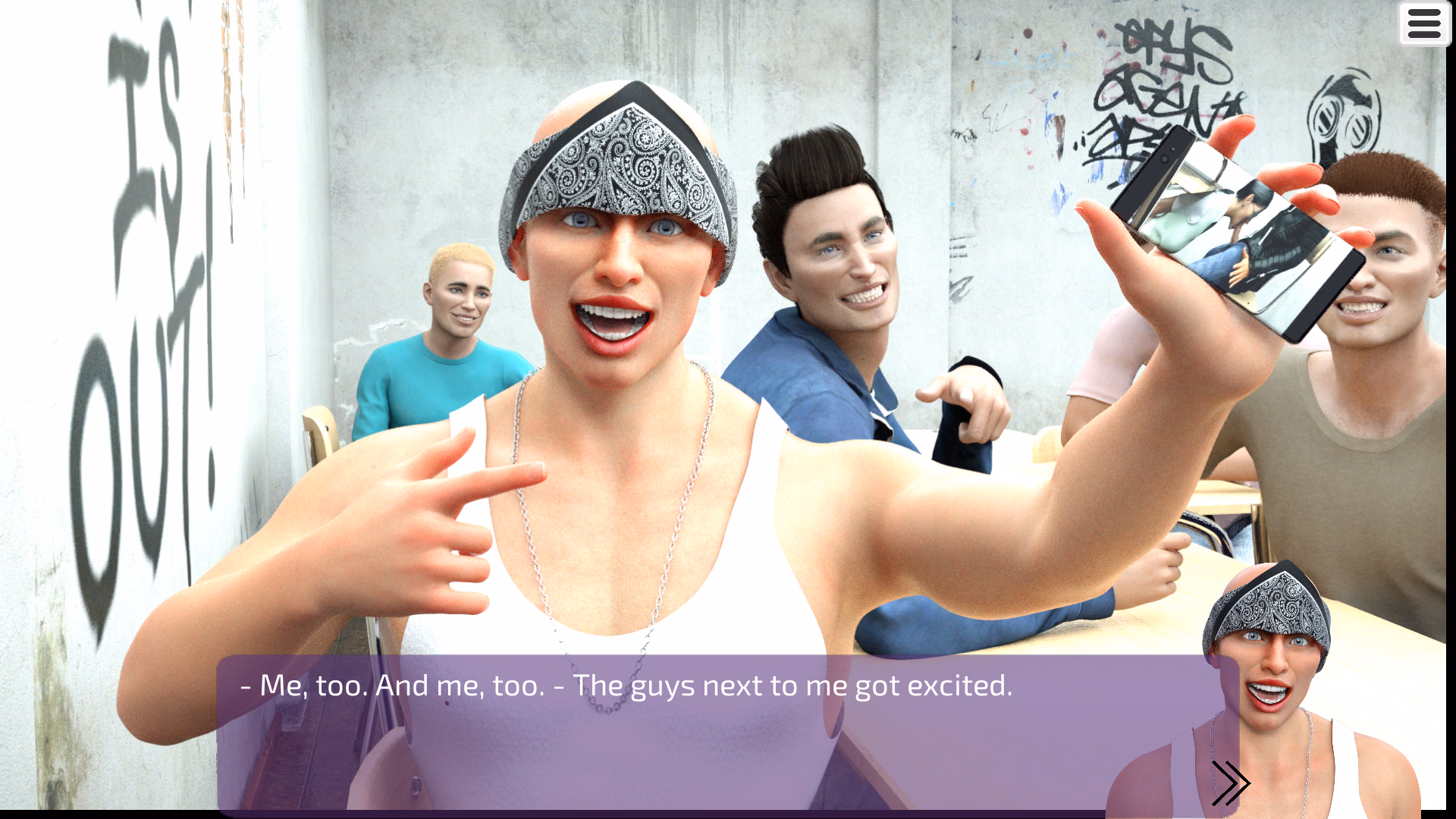 VN Unity Abandoned Life and Sex in Men's Сollege [v0.1] [College Novel Games]