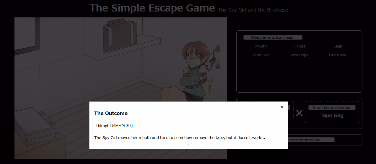 HTML Completed The Simple Escape Game ~The Spy Girl and the Bag~ [Final] [TripleQ]