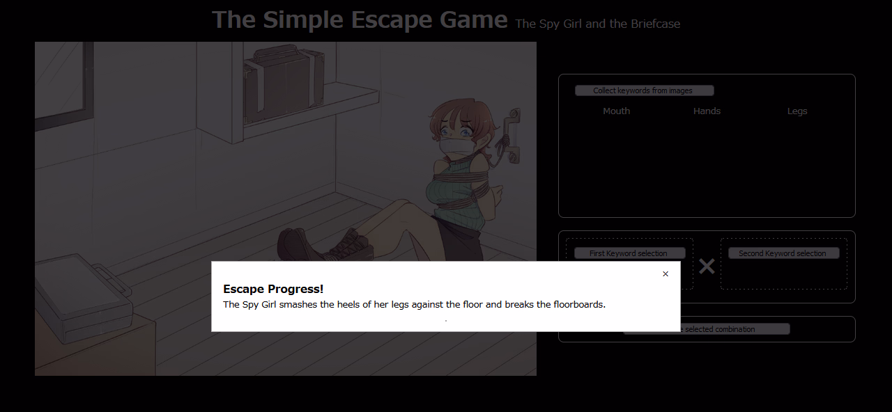 HTML Completed The Simple Escape Game ~The Spy Girl and the Bag~ [Final] [TripleQ]