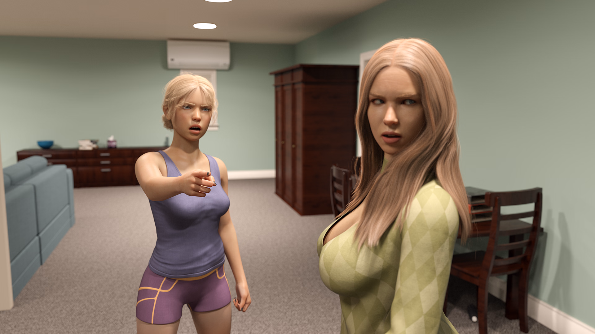 VN Ren'Py Abandoned Ménage à Moi [Part 1] [Alboe Interactive]