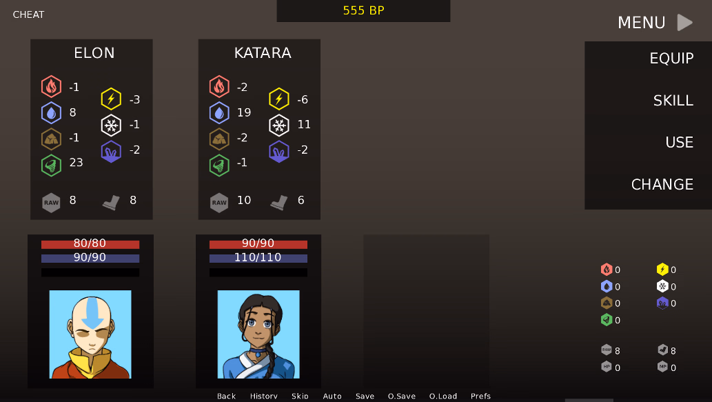 Ren'Py Abandoned The Avatar Trainer [v0.12a] [Rnot2000]