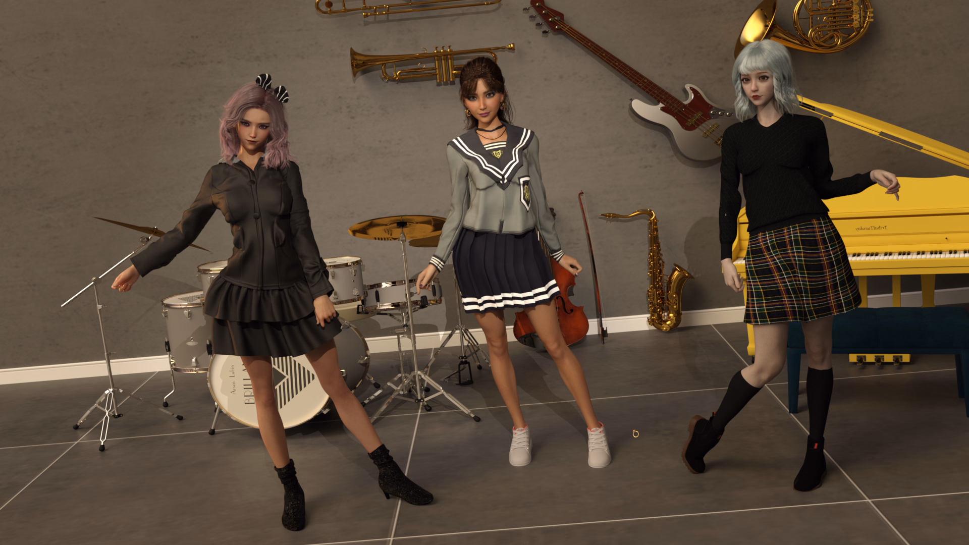 VN Ren'Py Abandoned Campus Situation [v0.2] [WD studio]