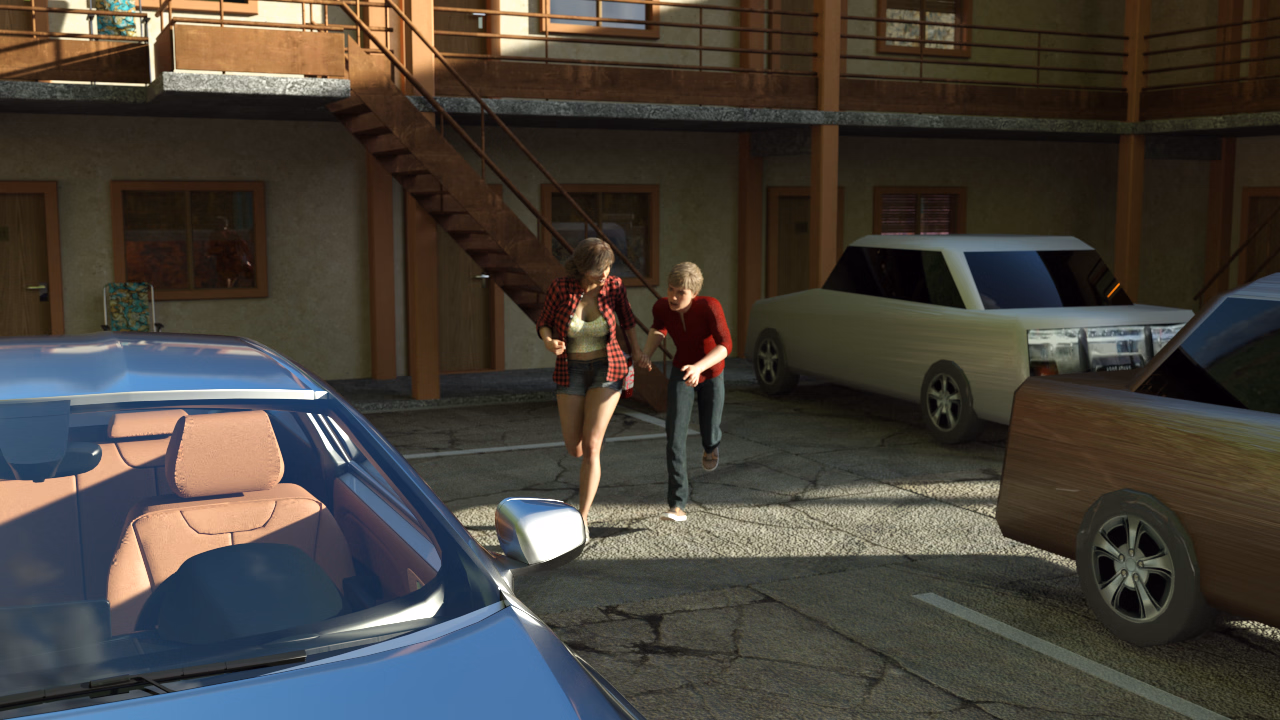 VN Ren'Py Abandoned Life on the Lam with MILF [Demo] [MaxX]
