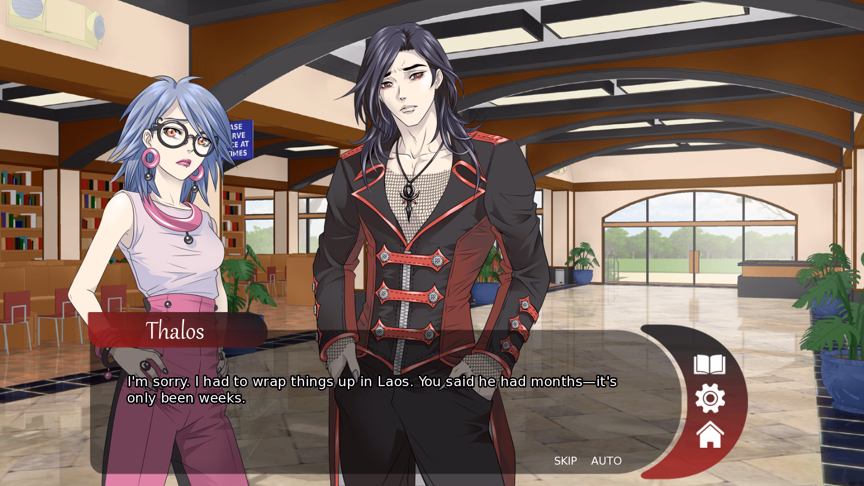 VN Ren'Py Vampire Slave: A Yaoi Visual Novel [Chp.1] [Y Press Games]