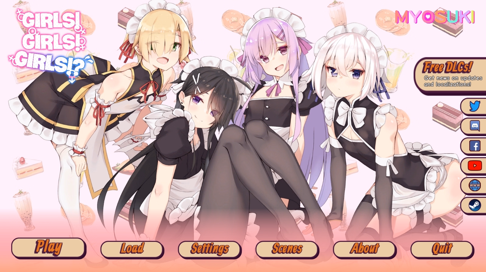 VN Unity Completed Girls! Girls! Girls!? [Rebirth + DLC] [Myosuki]