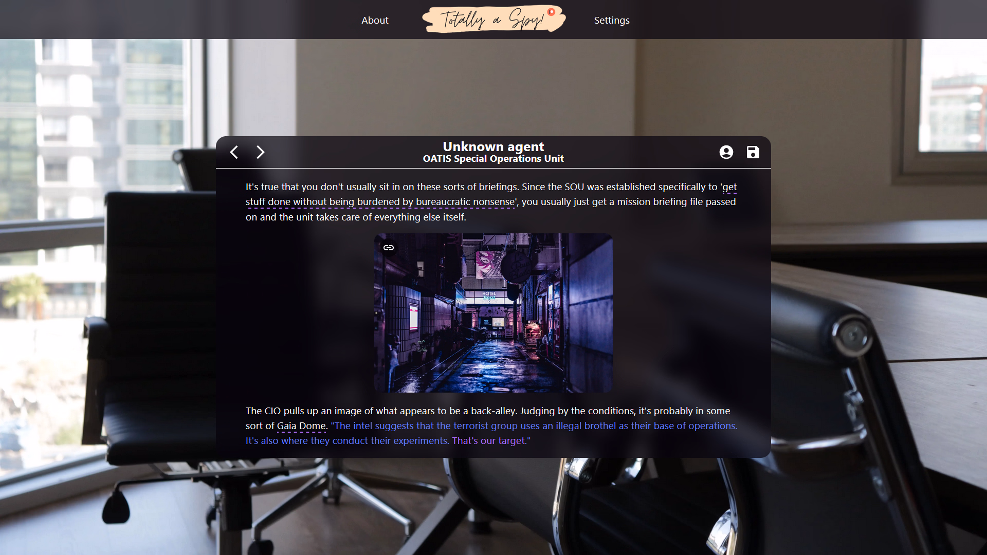 HTML Abandoned Totally a Spy! [v0.1] [LunaWasTaken]