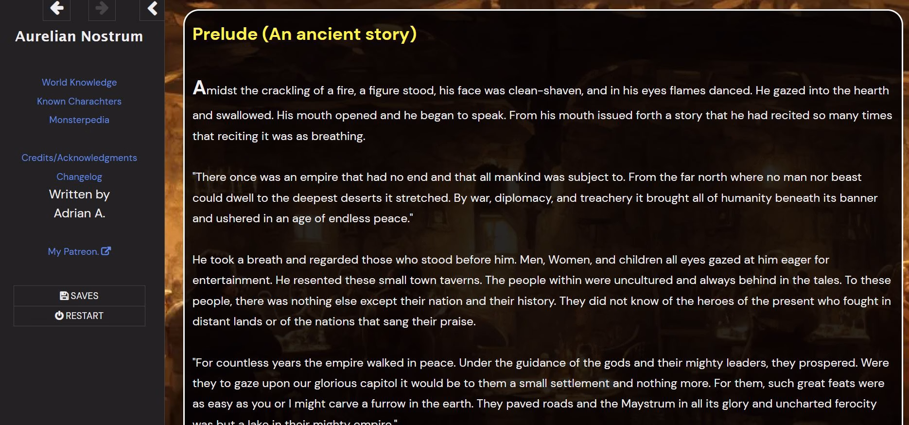 HTML Abandoned Aurelian Nostrum [v2.2.0] [Adrian A]