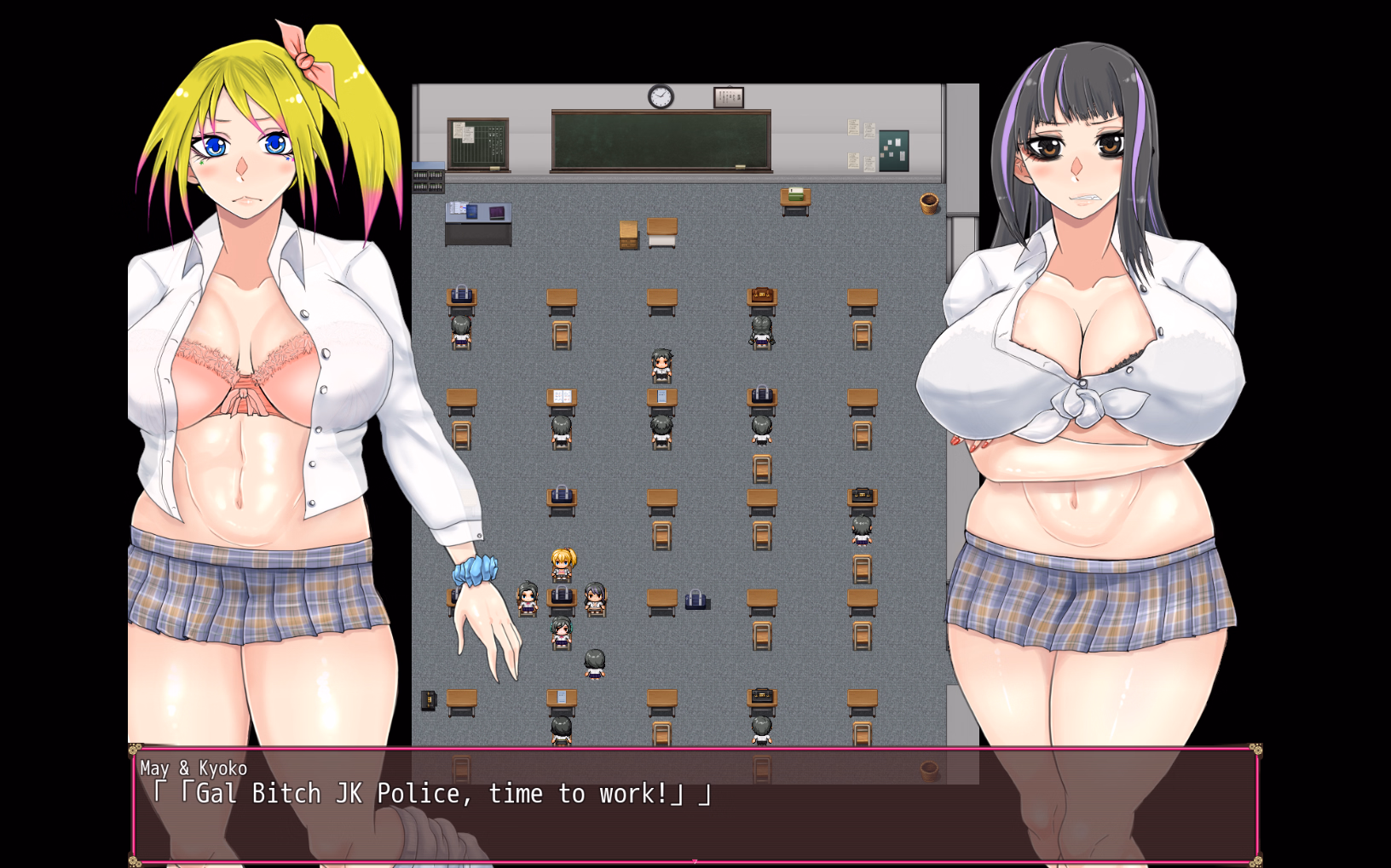 RPGM Completed Gal Bitch JK Police May & Kyoko [Final] [Semiageya]