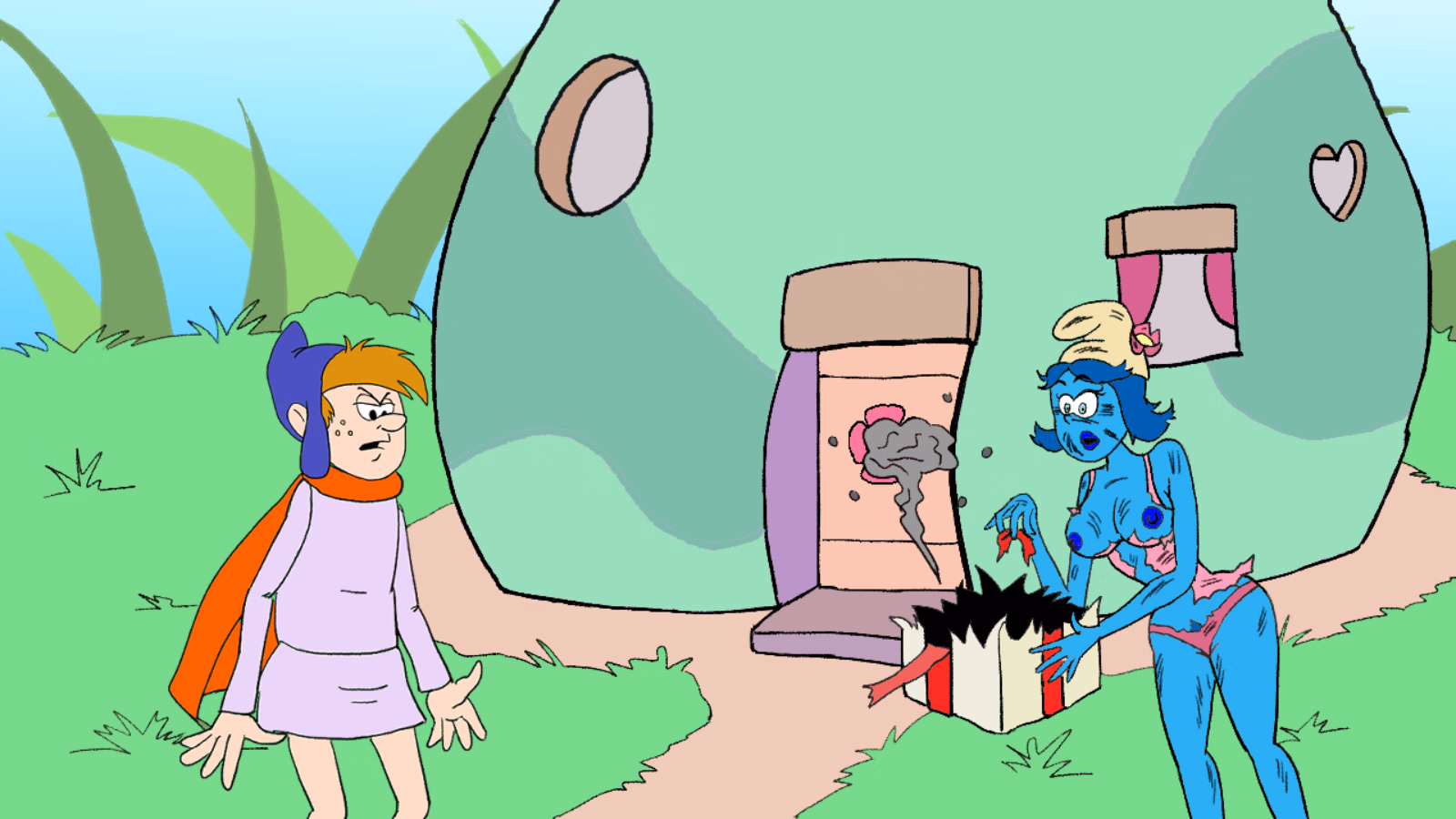 Ren'Py Smurfing the Smurfettes [v0.28] [lamarcachis]