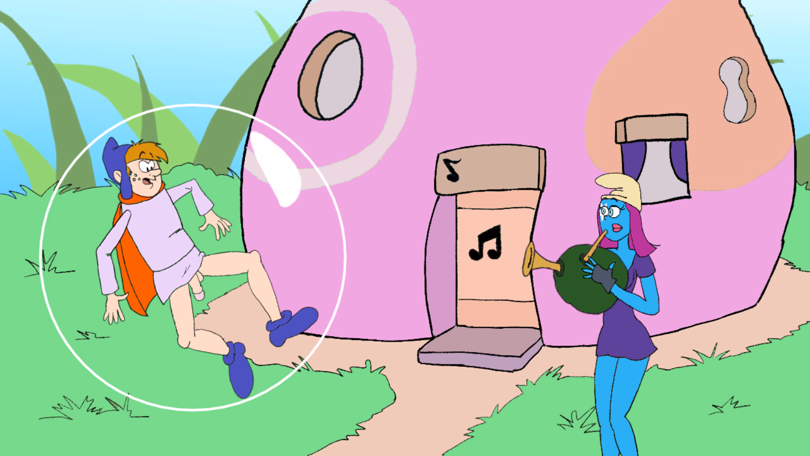 Ren'Py Smurfing the Smurfettes [v0.28] [lamarcachis]