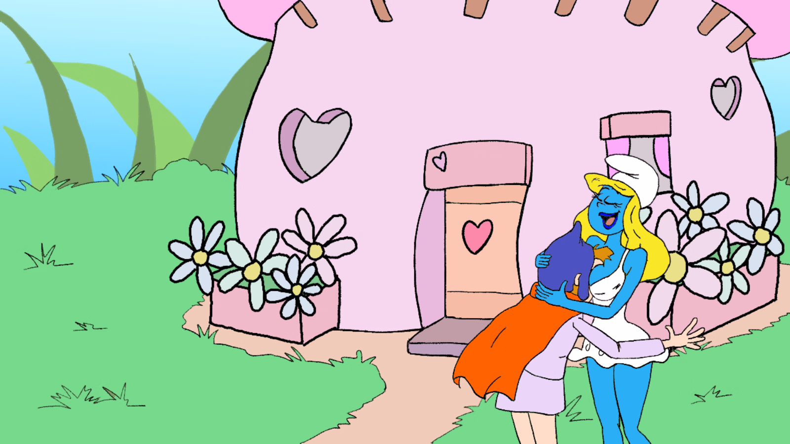 Ren'Py Smurfing the Smurfettes [v0.28] [lamarcachis]