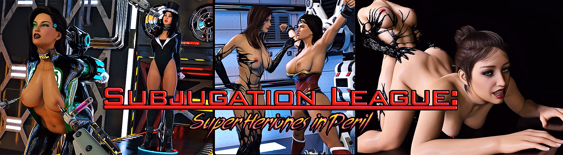 VN Ren'Py Abandoned Subjugation League: Super Heroines in Peril [Demo] [Girls on Top]