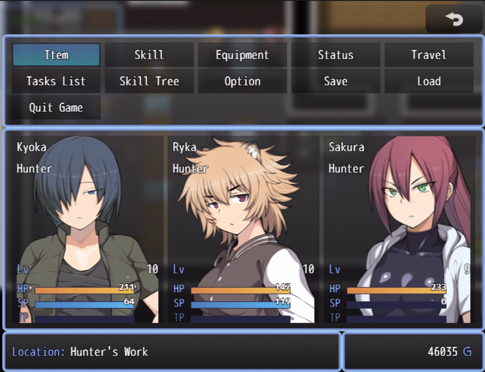 RPGM Completed Bounty Hunter Kyoka [v1.0.2] [Hukidamari]