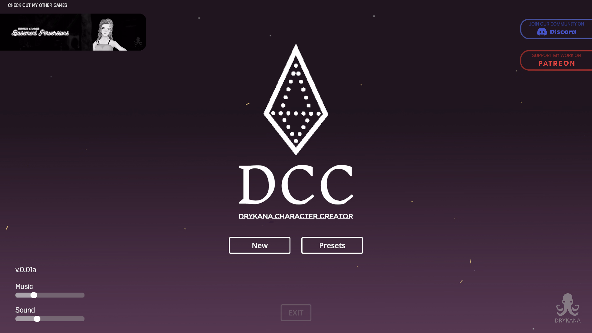 Unity Abandoned DCC - Drykana Character Creator [Drykana] [0.01a]