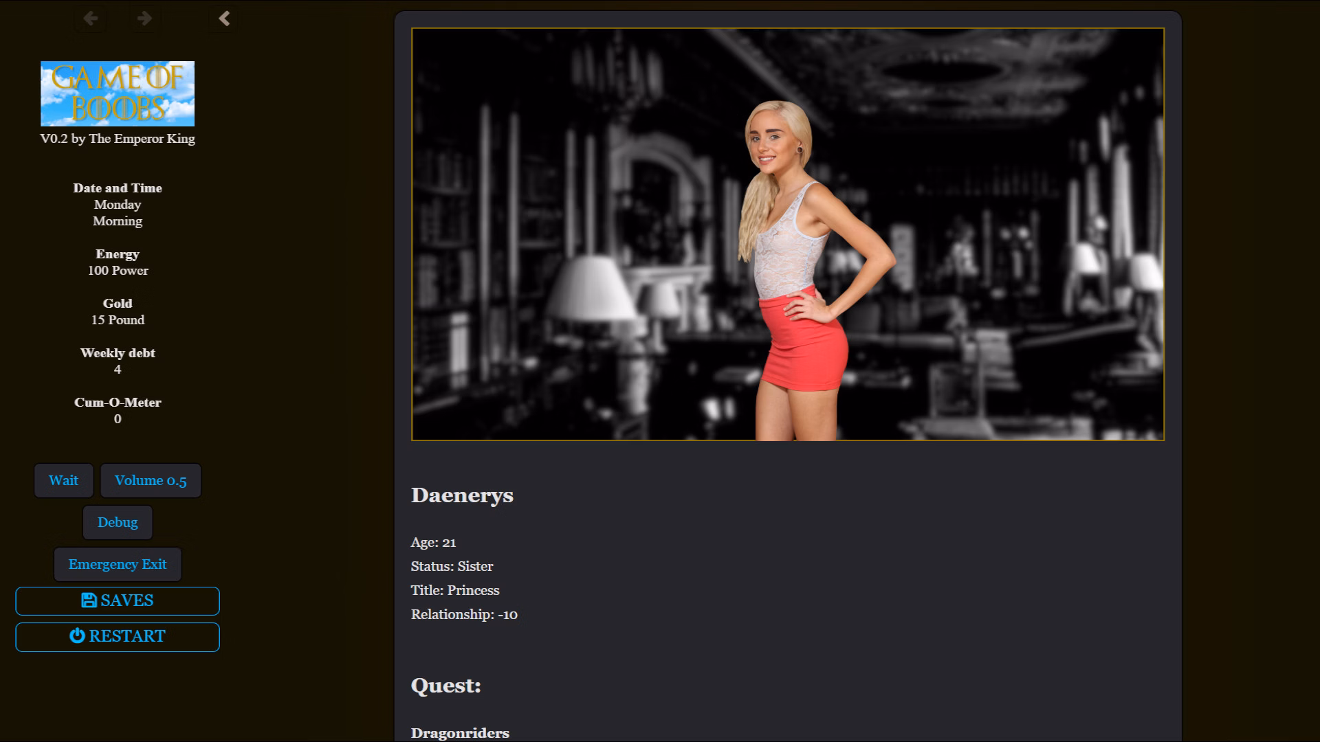 HTML Abandoned Game of Boobs [v0.2] [The Emperor King]