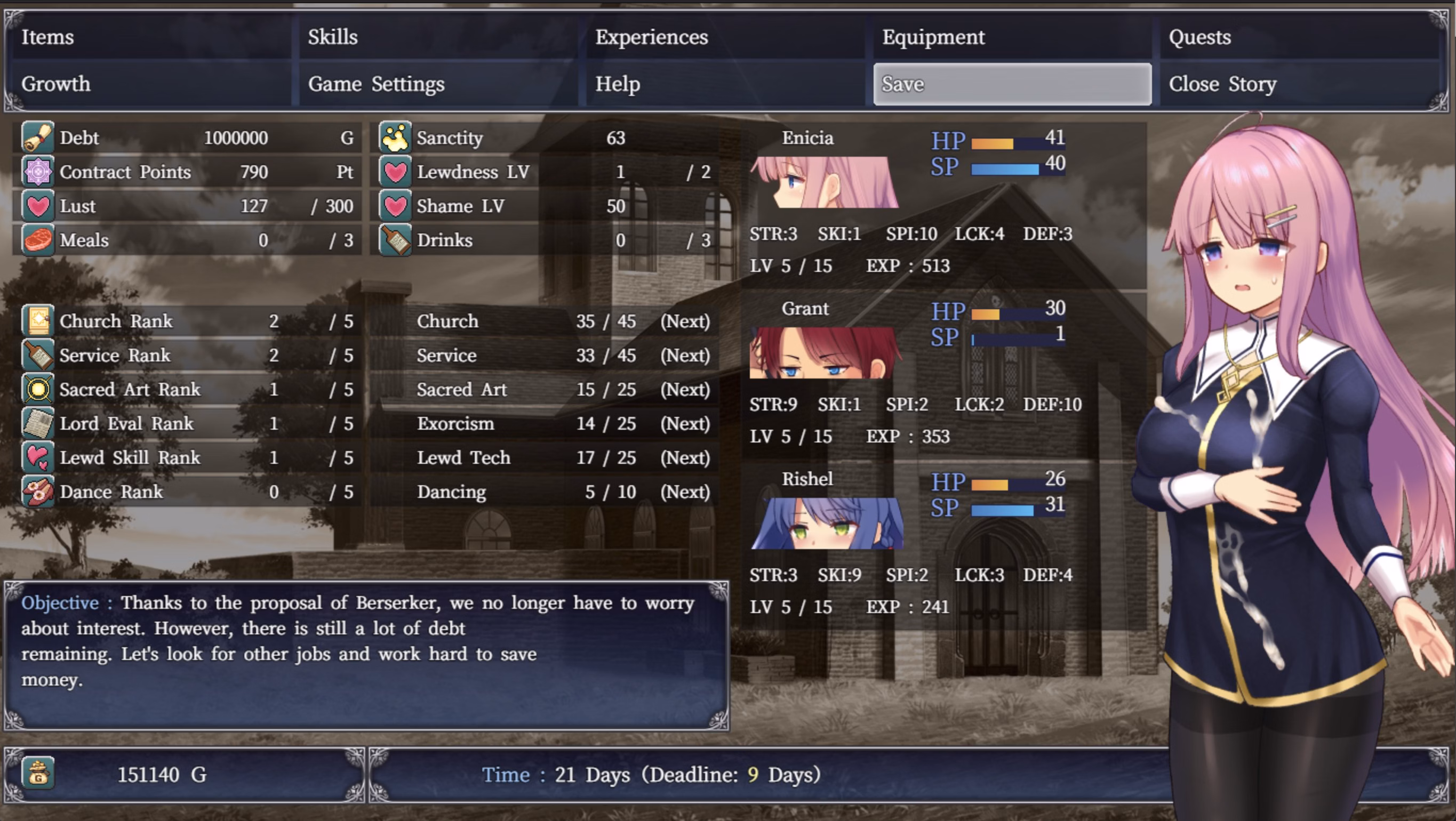 RPGM Completed Enishia and the Binding Brand [v1.06 Steam] [Shimobashira Workshop]
