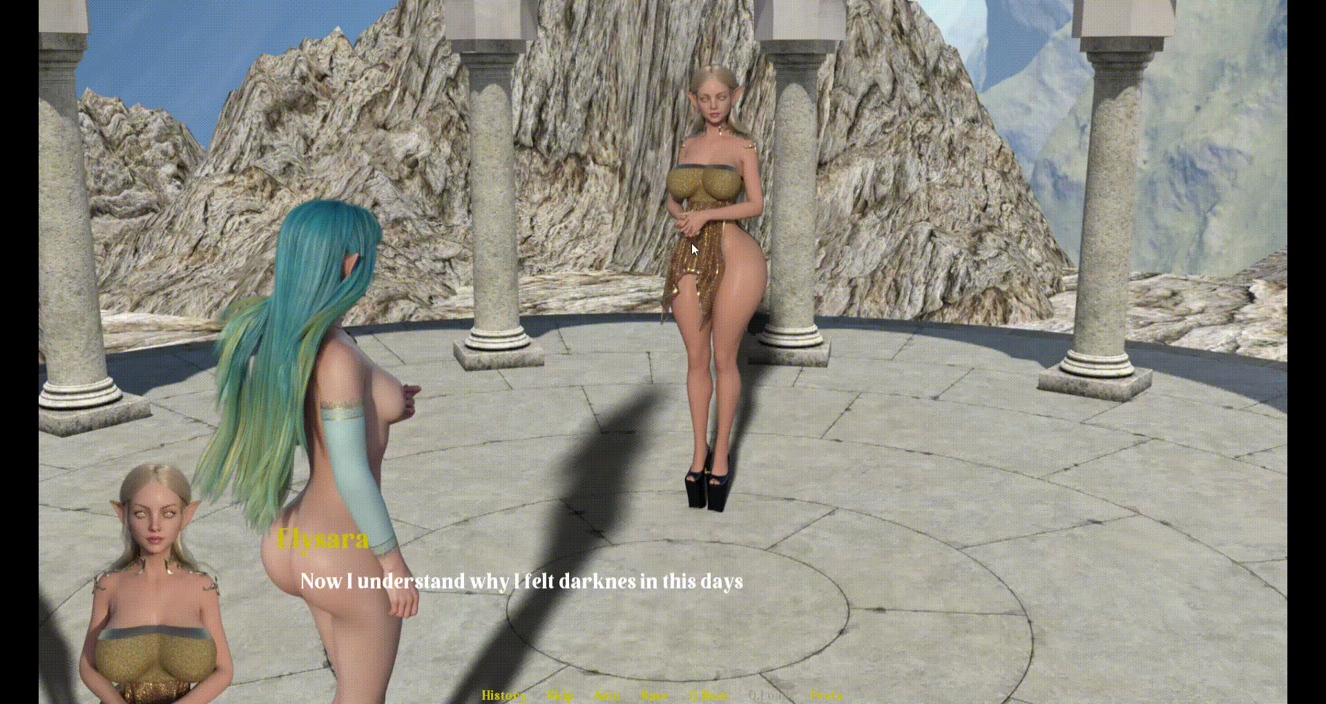 Ren'Py Abandoned Beyond The Village [v0.1] [Elf3d]