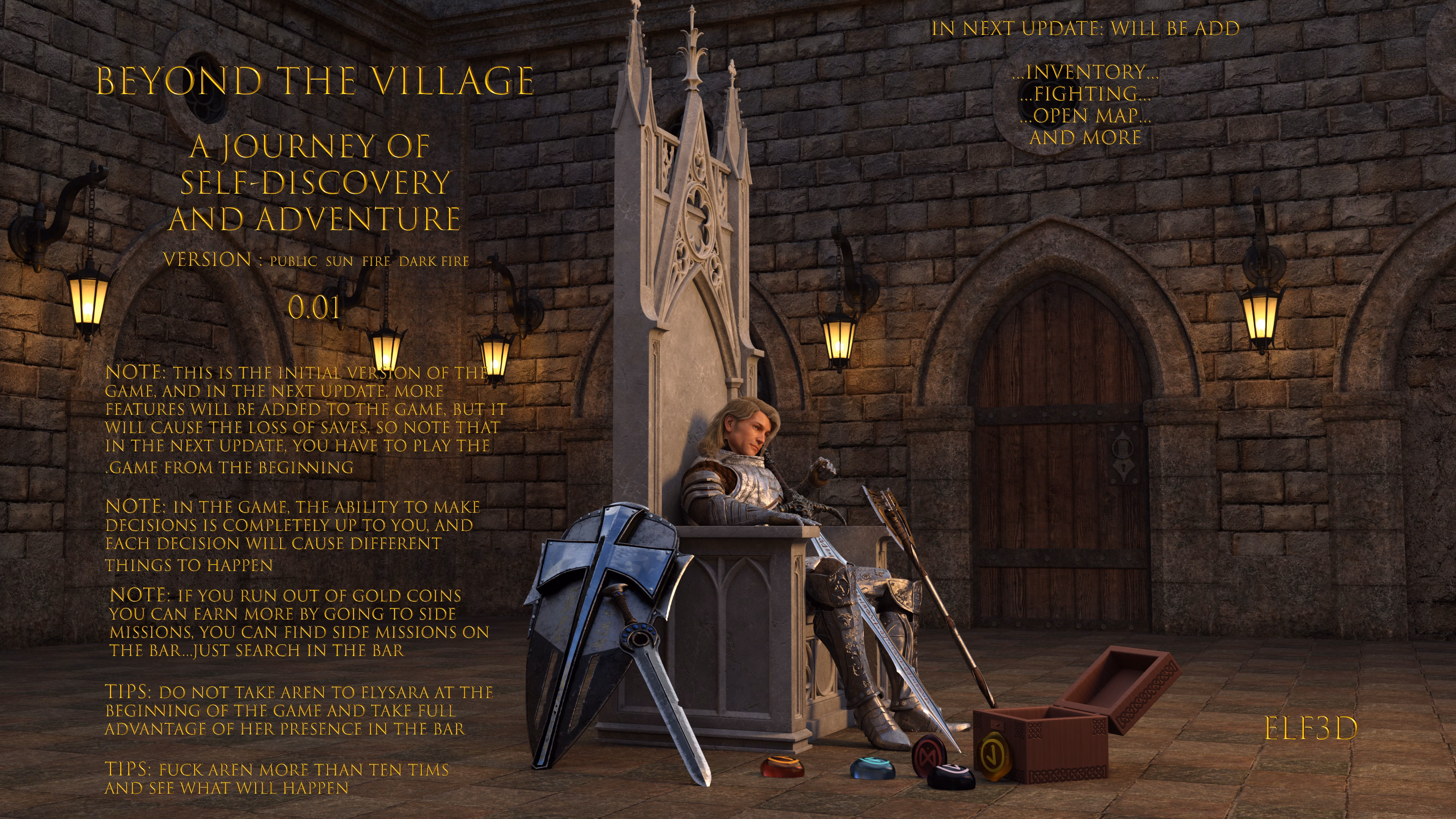 Ren'Py Abandoned Beyond The Village [v0.1] [Elf3d]