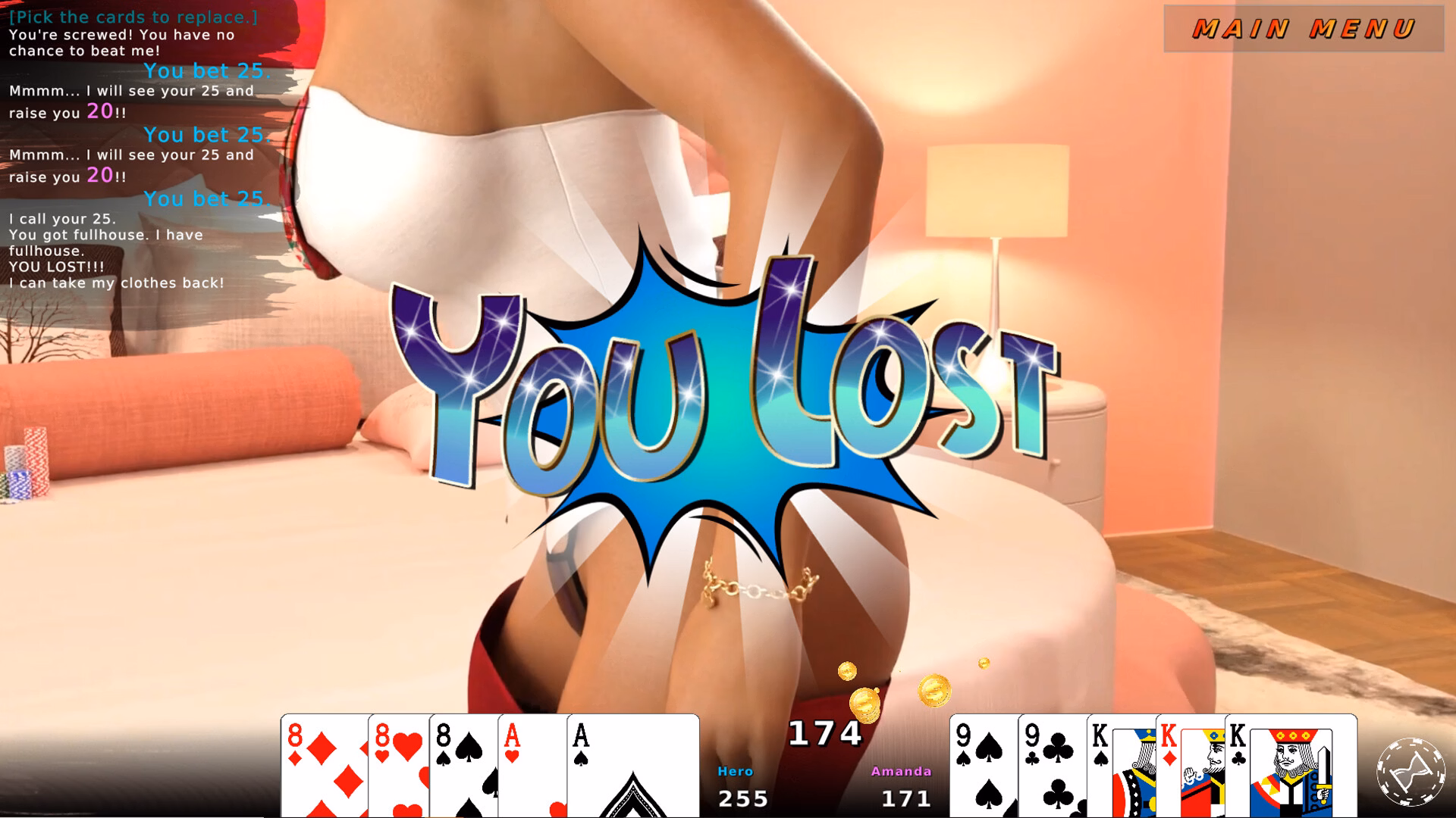 Unity Abandoned Spicy Strip Poker [2023-07-17] [Gambler]
