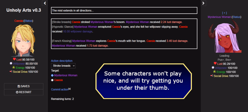 HTML Abandoned Unholy Arts [v0.4.6] [Deep Interactivity]