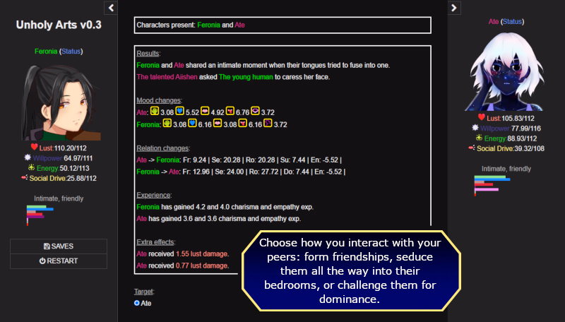 HTML Abandoned Unholy Arts [v0.4.6] [Deep Interactivity]