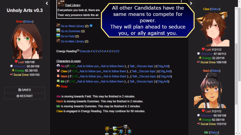 HTML Abandoned Unholy Arts [v0.4.6] [Deep Interactivity]