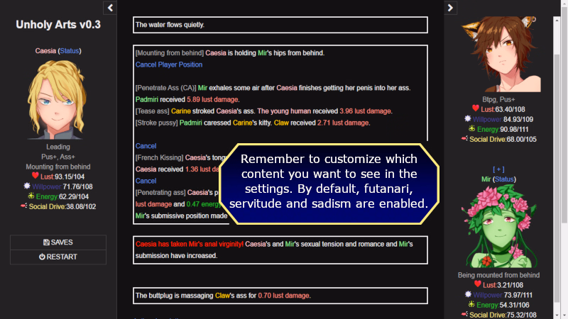 HTML Abandoned Unholy Arts [v0.4.6] [Deep Interactivity]