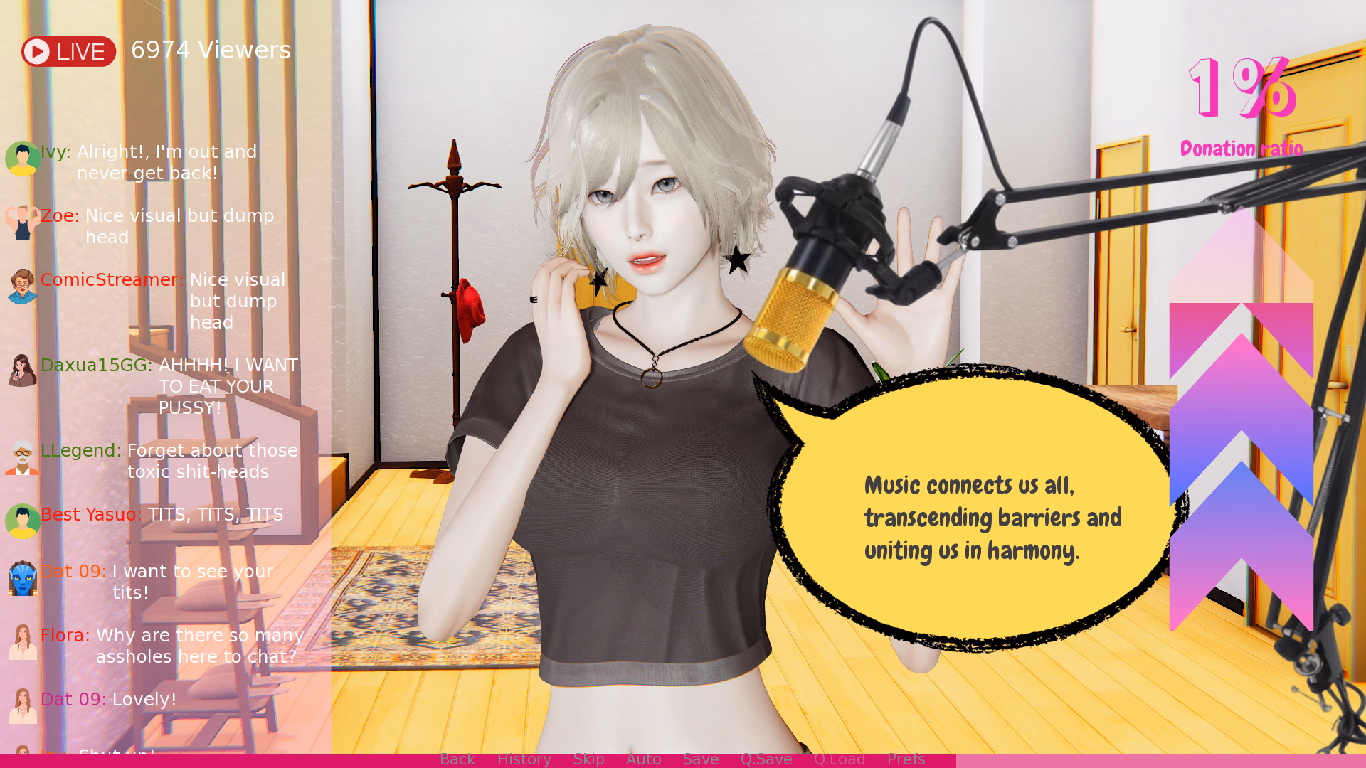 Ren'Py Sister Streaming Sim [1.2.1] [RudeStudio]