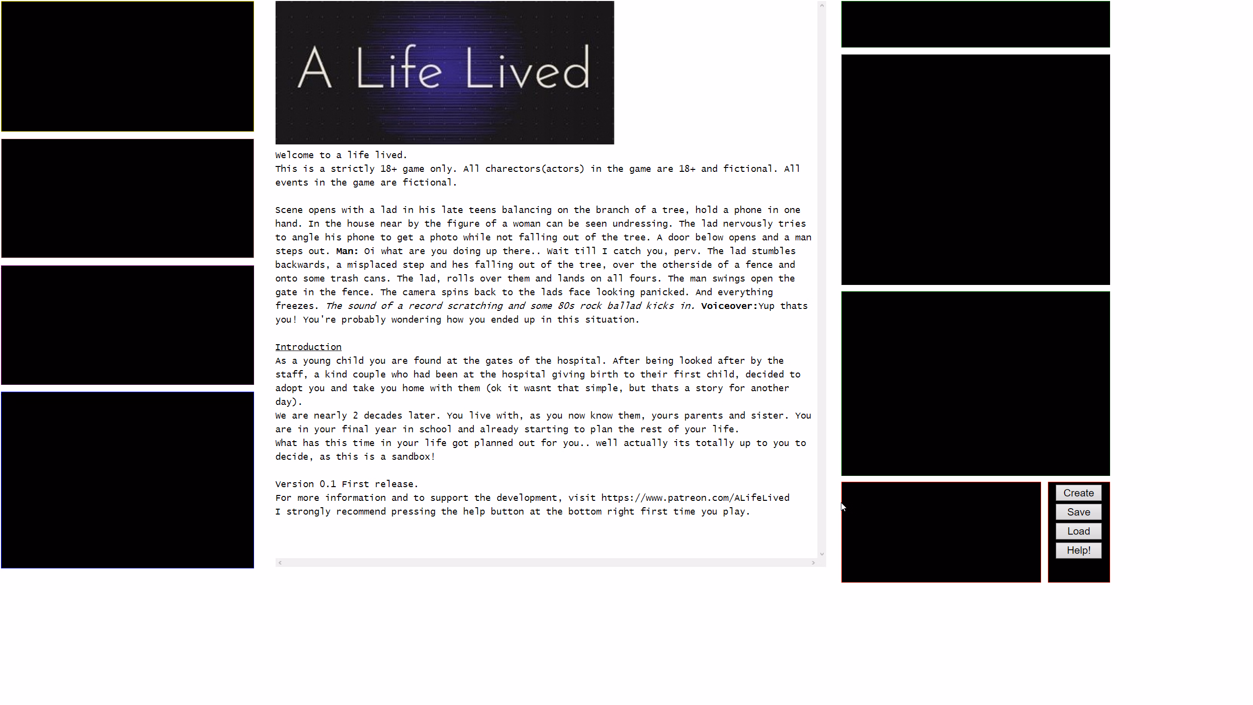 HTML A Life Lived [v0.93 Public] [ZennyDarkstar]
