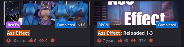 Ren'Py Completed Ass Effect [v1.0] [Kamos]