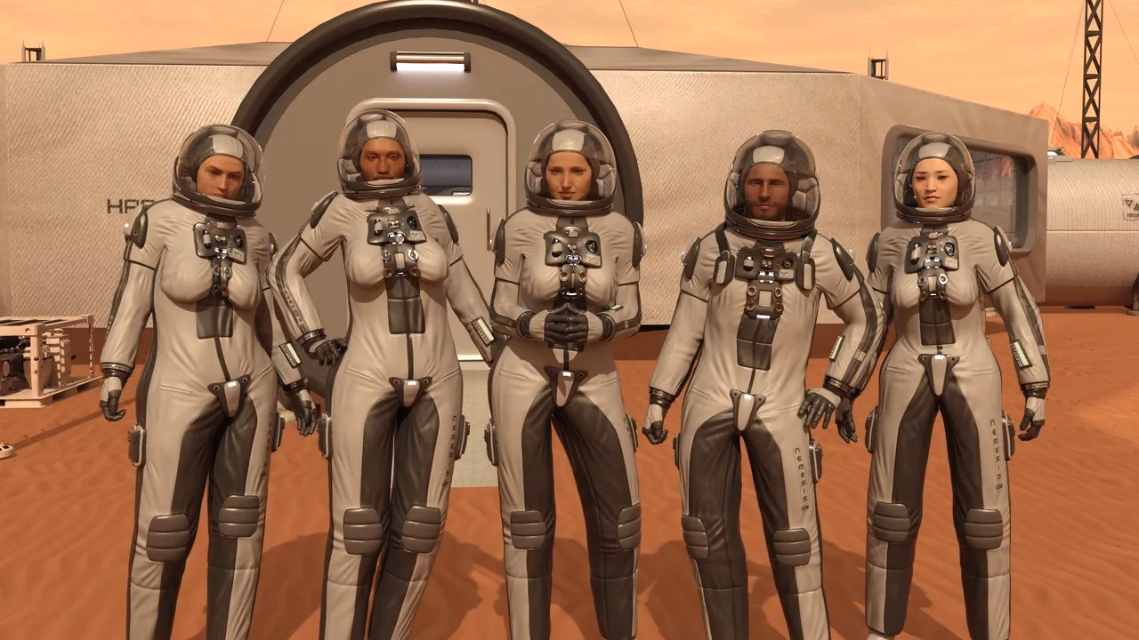 VN Ren'Py Abandoned Mars: Scarlet Horizons Under Charcoal Darkness [v1.06] [Just Aaron Art]