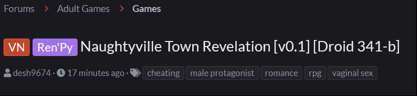 RPGM Abandoned Naughtyville Town Revelation [v1.5 Pre-public] [Droid 341-b]