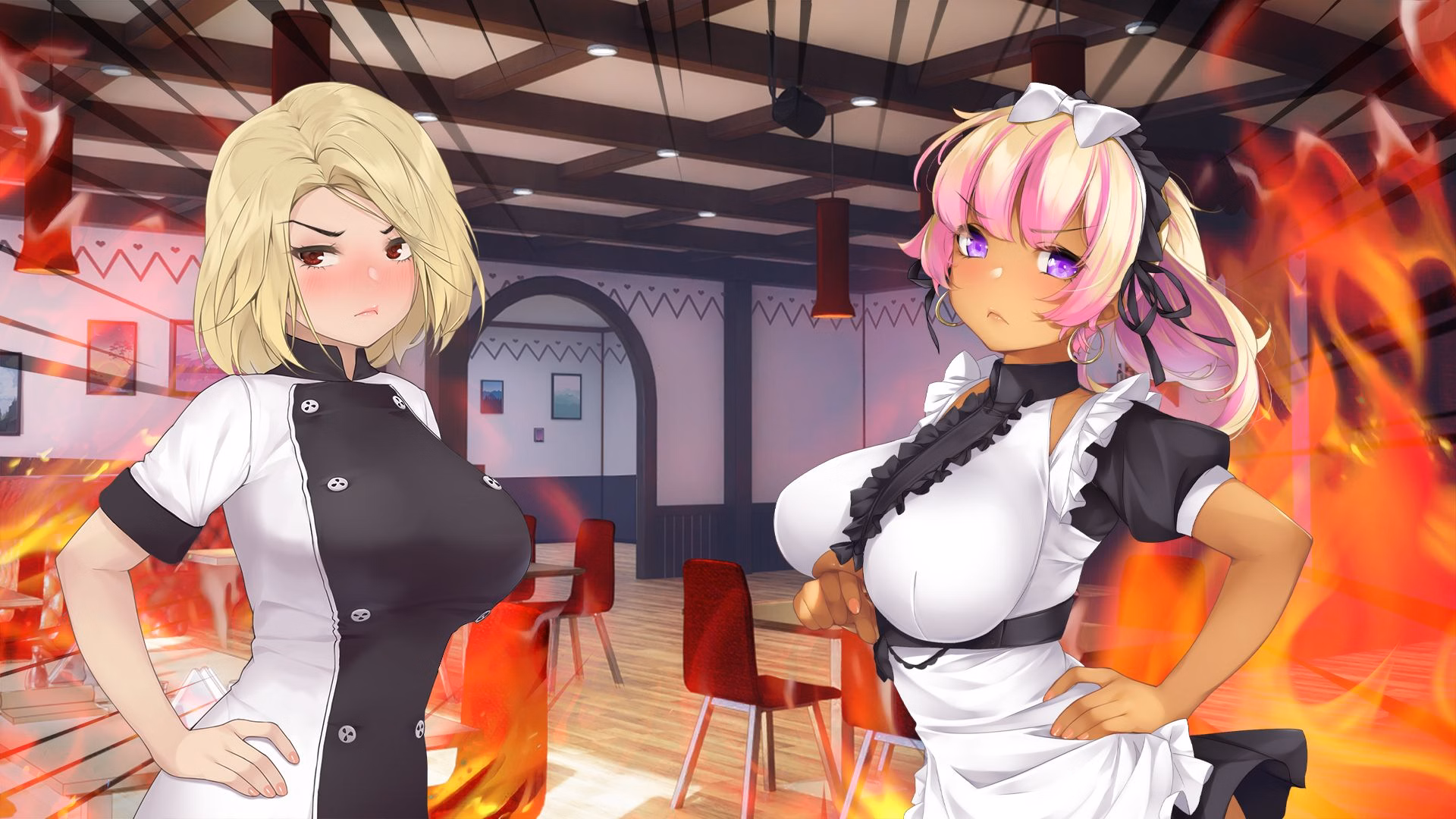 VN Ren'Py Completed Maid Cafe [v1.5 Deluxe] [Maid Games]