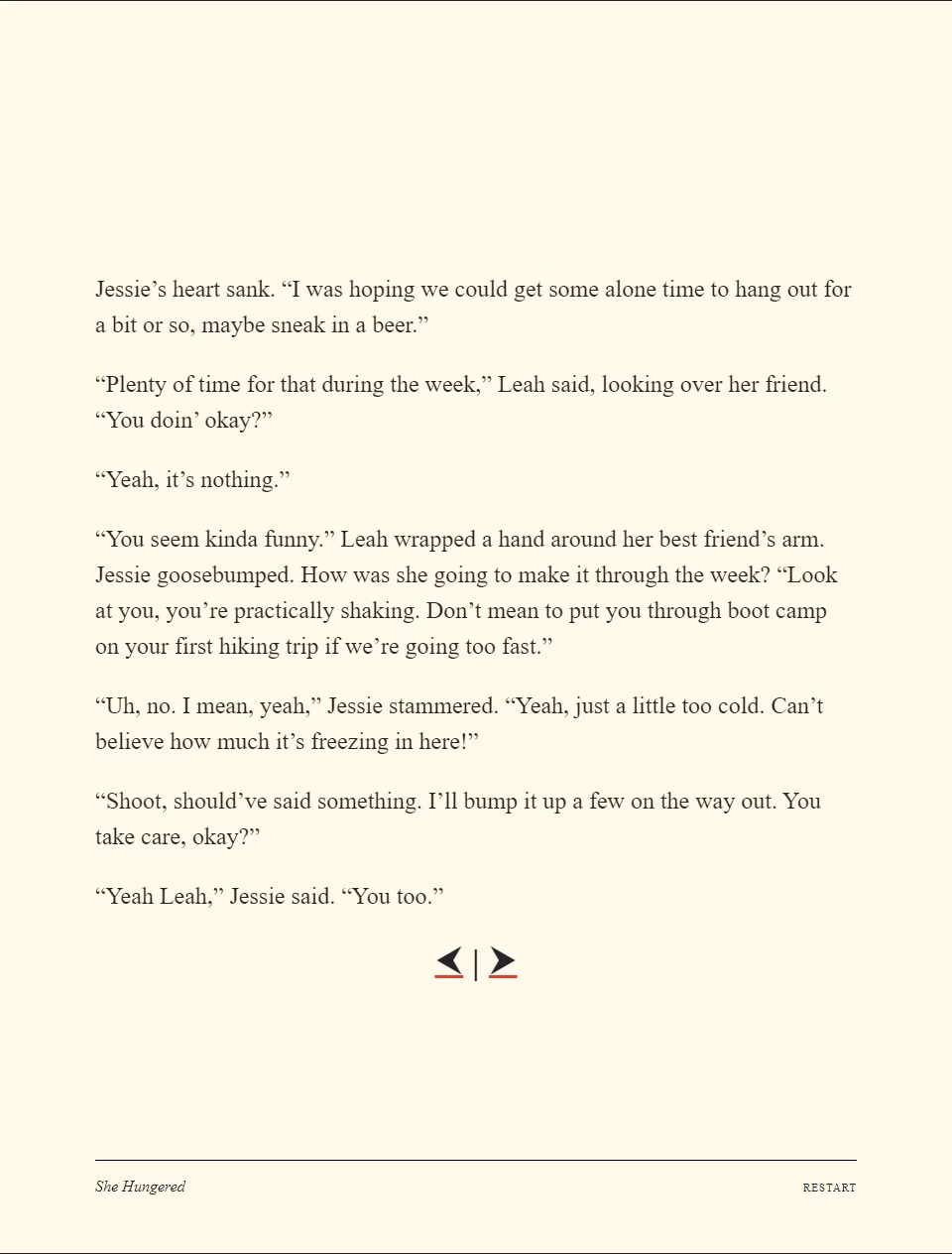 HTML Completed She Hungered [Final] [Ana Valens]