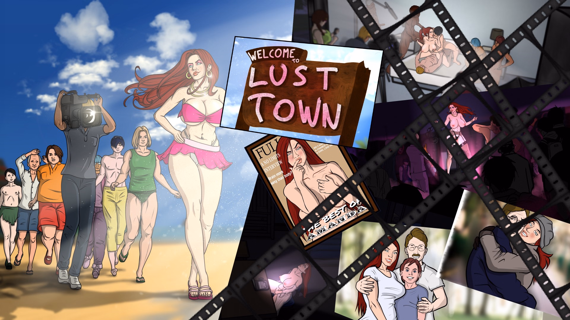 VN Ren'Py Lust Town, Amanda’s road to porn [v1.3] [NOSY GULL]