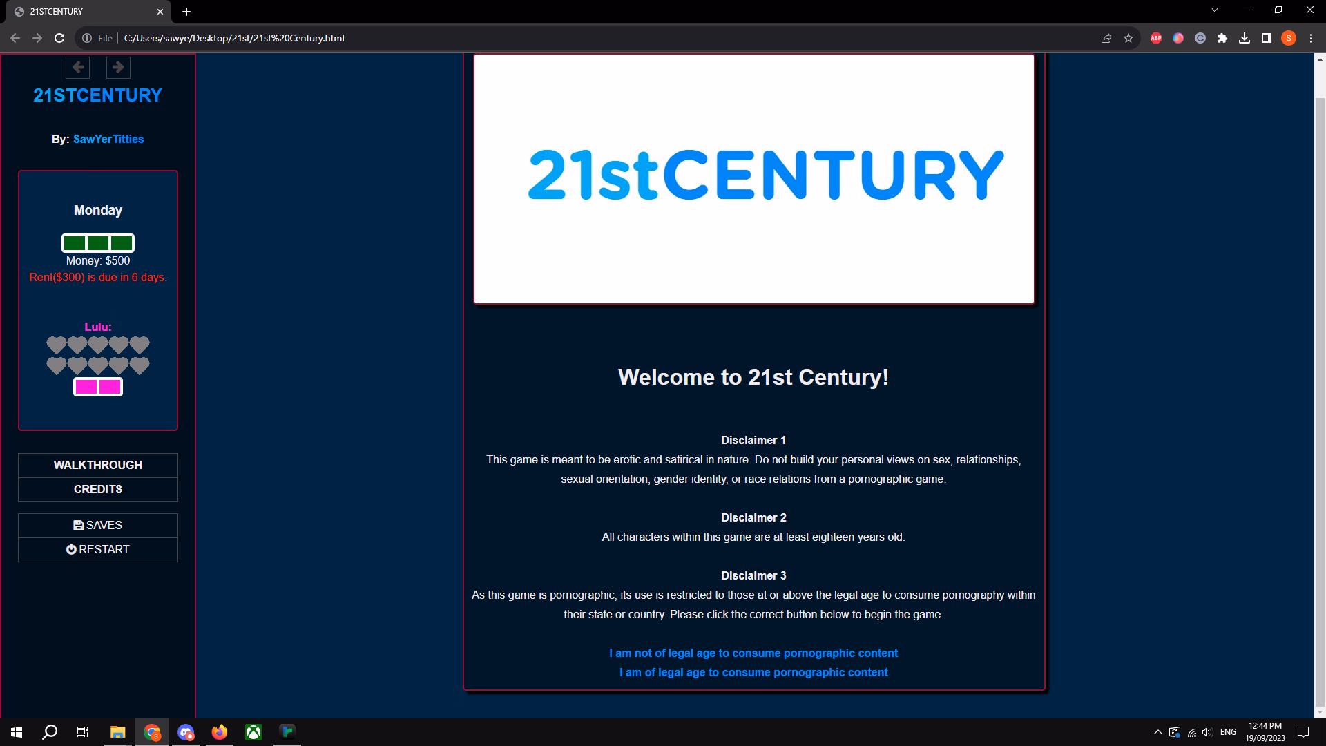 HTML Abandoned 21stCentury [v0.3.0] [SawYerTitties]