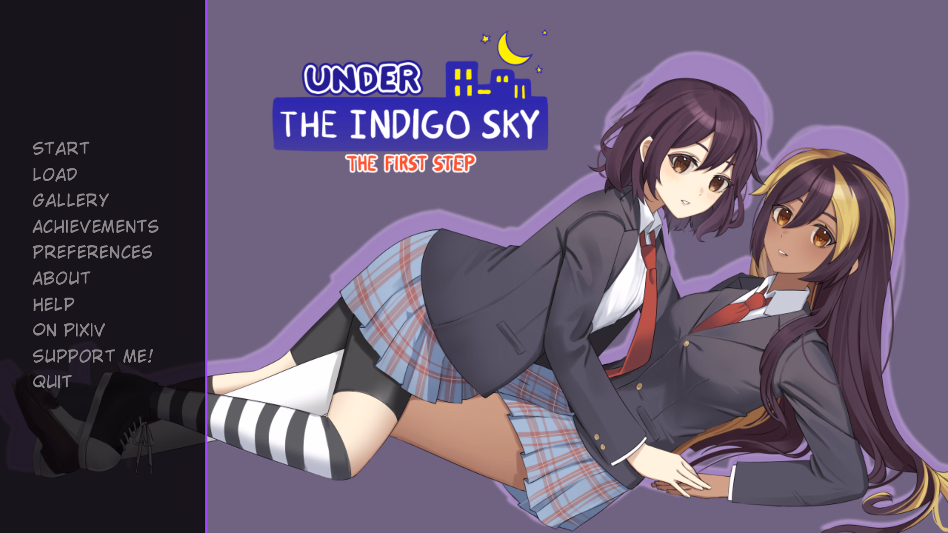 VN Ren'Py Under the Indigo Sky: The First Step [vb0.4] [IndiSkye]