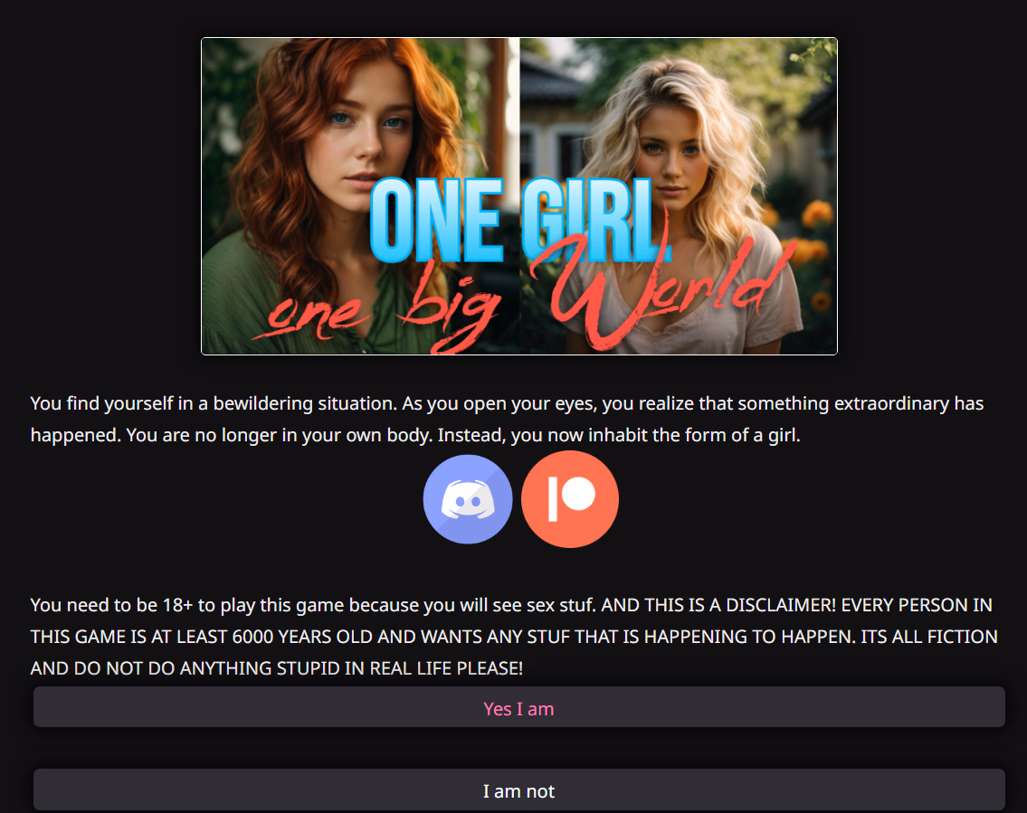 HTML Abandoned One Girl, One Big World [v0.4] [Anna Merlyn]