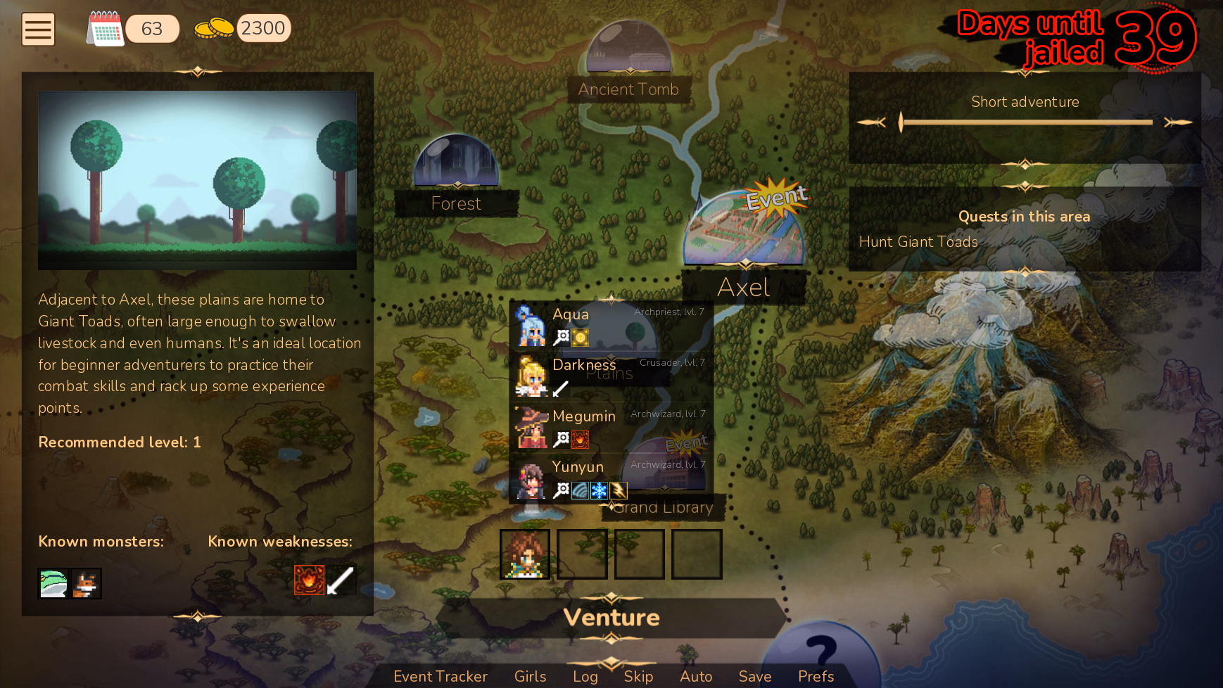 Ren'Py Adventurer Trainer [v0.2.2b] [PastryIRL]