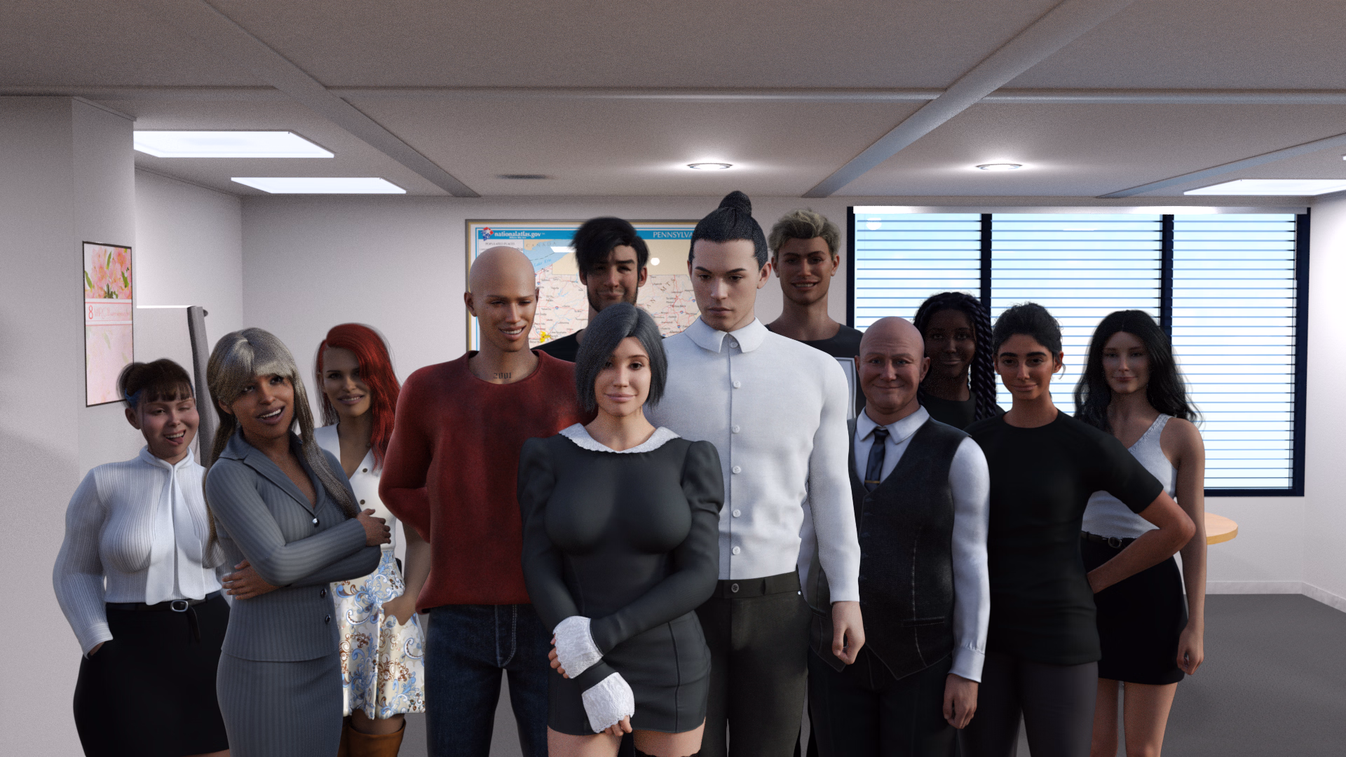 VN Ren'Py Completed Colleagues&Lovers [v1.0] [dakidogames] download