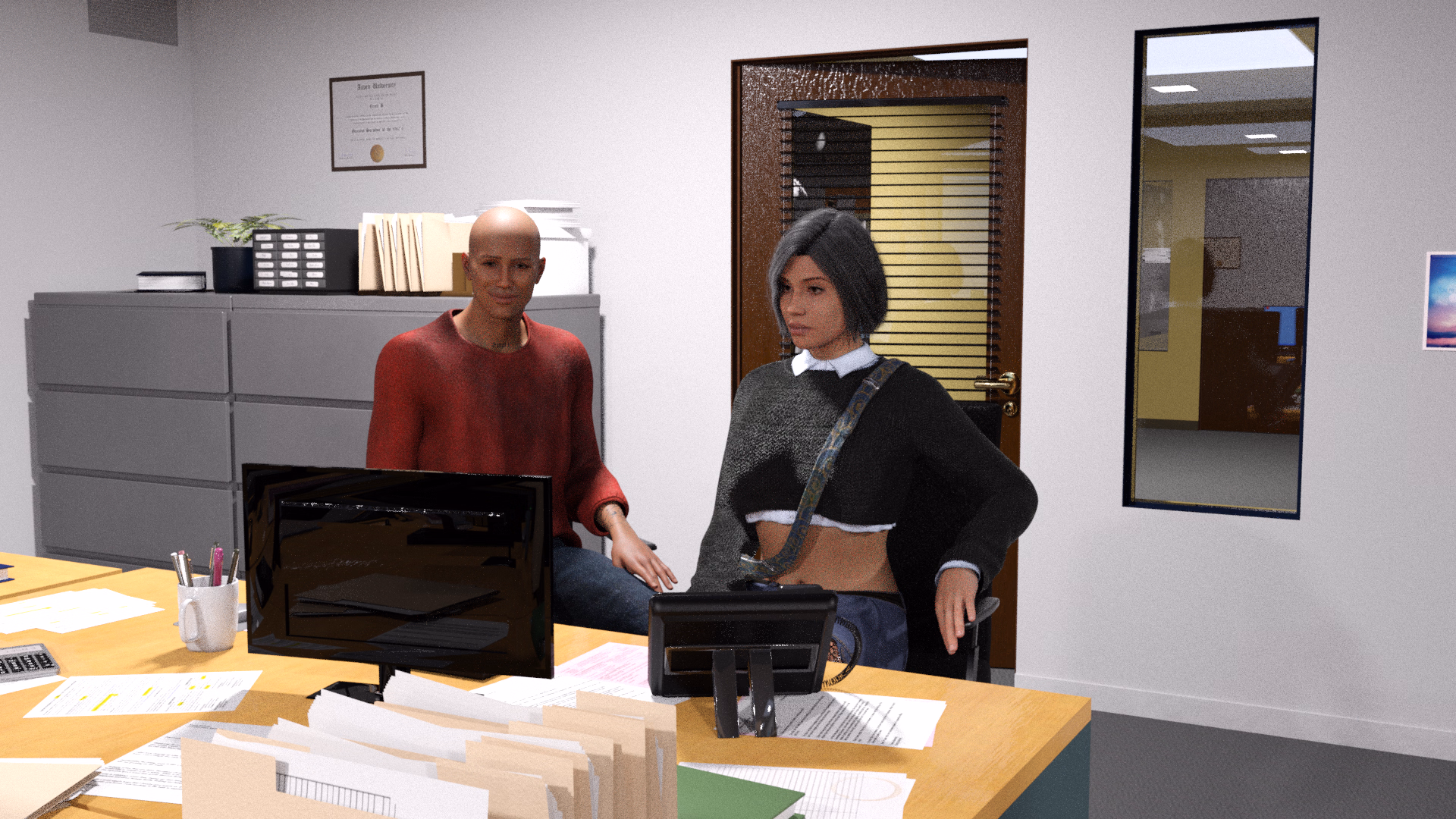 VN Ren'Py Completed Colleagues&Lovers [v1.0] [dakidogames]